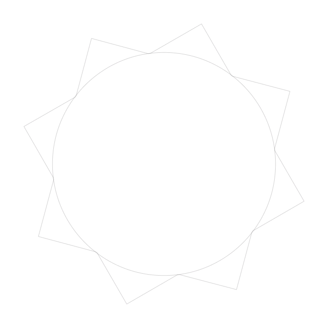  A monochrome illustration depicting a circle outlined in black